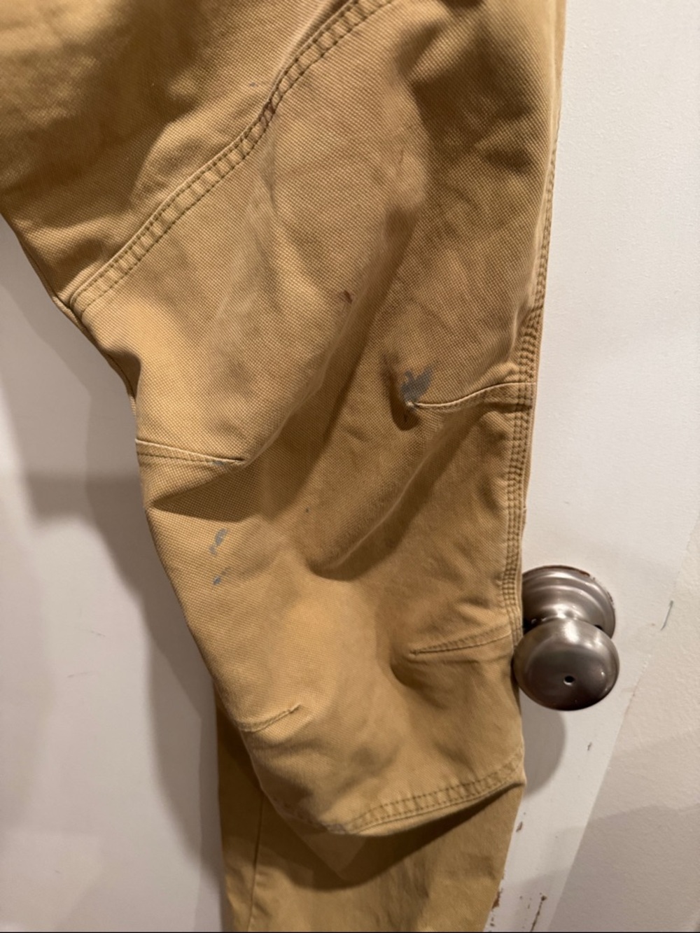 Wrangler Khaki Carpenter Chinos - Durable Men's Work Pants - Picture 5 of 10